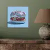 Glitters - Hamburger - Blauw aluminium wit klein -sfeer2