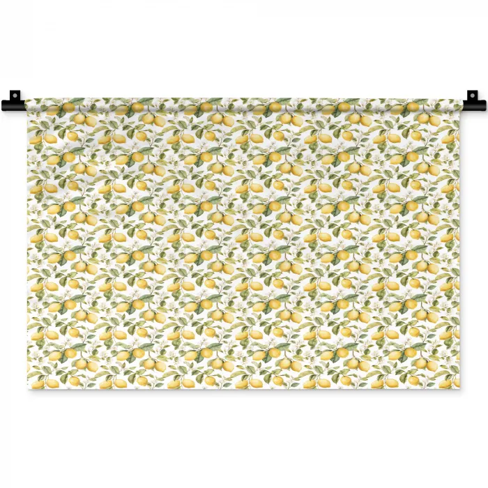 Frans - Citroen  - Geel - Groen Wandkleed katoen klein 269 -zz3d