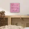 Eat me out don't stress me out - Roze - Handgeschreven plexiglas 5mm klein -sfeer4