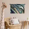Marmer - Goud - Blauw - Glitter - Marmerlook - Abstract Wandkleed katoen klein -wsfeer5_kind