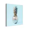 Blauw - Ananas - Disco - Discobal aluminium wit klein -3d