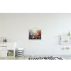 Klaprozen - Bloemen - Kunst - Botanisch textielposter latten blank klein -kinderkamer