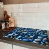 Blauwe - Oceaan - Kiezels Inductie beschermer vinyl 3mm klein 276 -sfeer3