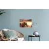 Schotse hooglander - Zon - Horizon - Koe - Dieren Muursticker klein -plant