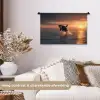 Orka - Zee - Zonsondergang Wandkleed katoen klein -sfeer1