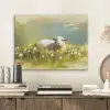 Schaap - Weide - Groen PET vilt klein -sfeer1