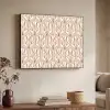 Geometrisch - Patroon - Beige Textielframe zwart klein 947 -sfeer3