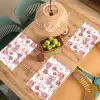 Jungle - Natuur - Rood Placemat vinyl groot 368 -zzsfeer5_Kitchenyeah-website