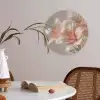 Lelies - Meeldraden - Roze - Wazig Akoestische PET Vilt - Rond klein -sfeer3