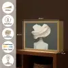 Vrouw - Beige - hoed Light Box met batterij (Wandlamp) middel -USP_websiteoverzichtNL