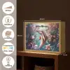 Dolfijn - Vissen - Onderwaterwereld - Bloemen Light Box met batterij (Wandlamp kind) middel -USP_websiteoverzichtNL