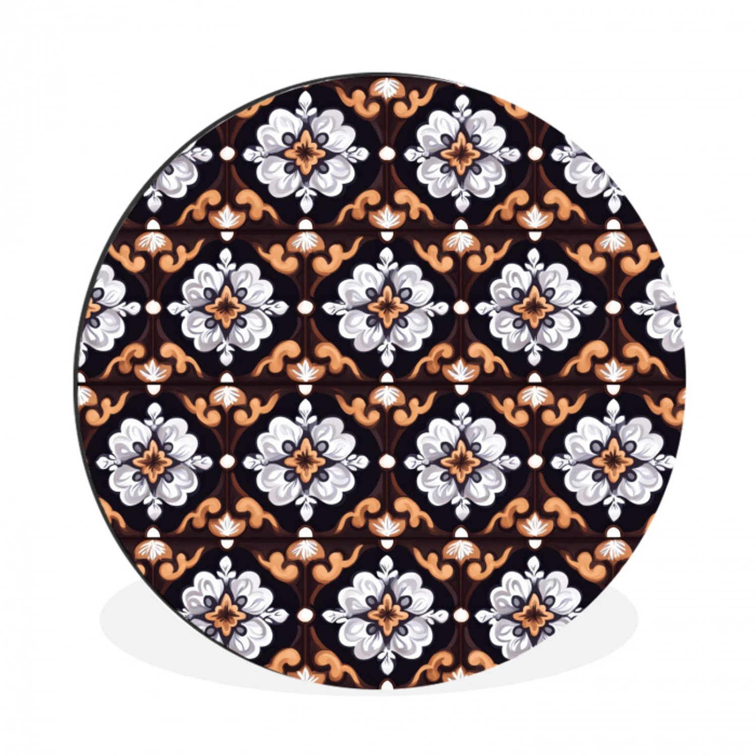 traditioneel - Element - Kleurrijk Wandcirkel aluminium klein 190 -3d
