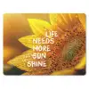 Zonnebloem - Close up - Geel - Quote muismat rubber klein -3d