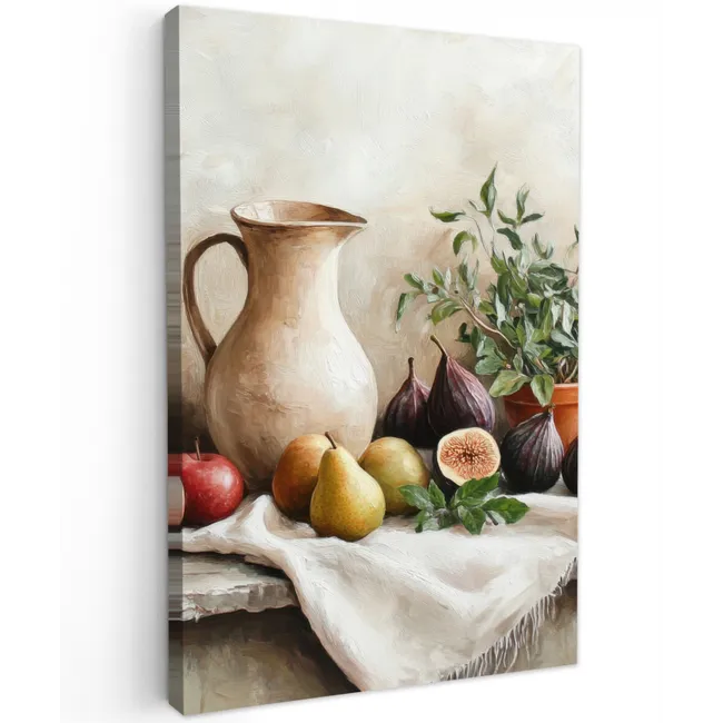 Fruit - Kruiden - Landelijk Tuinposter op houten frame 2 cm dik klein -3d