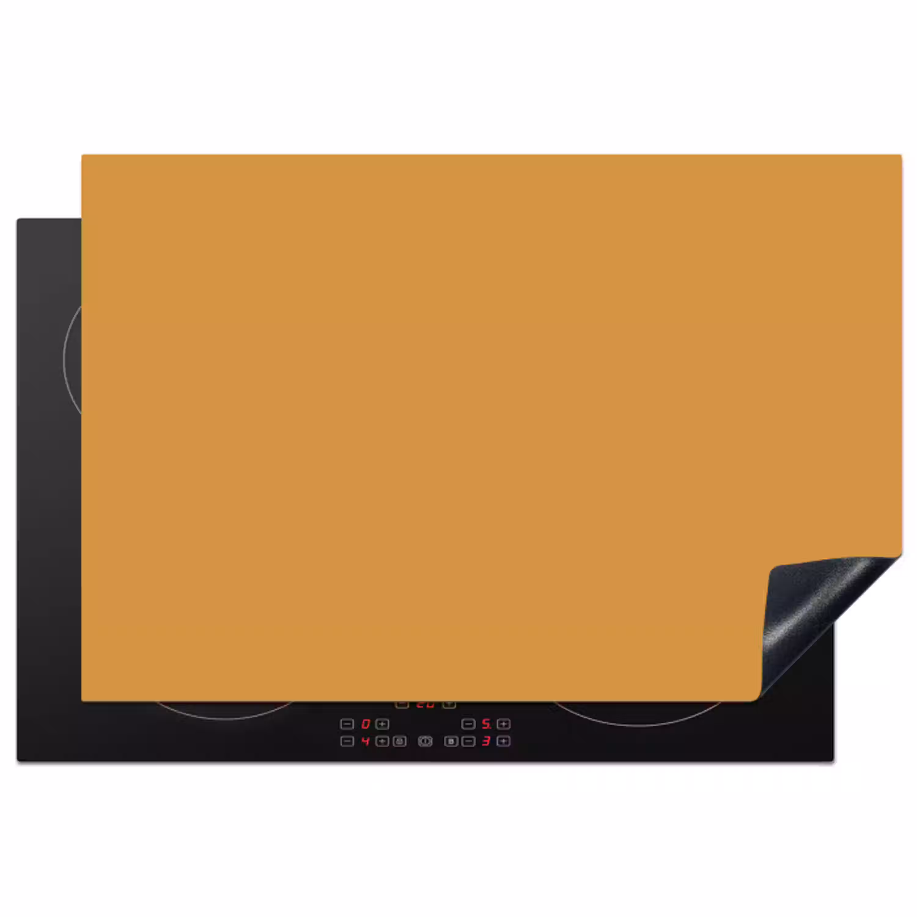 Autumn - Mustard - Geel Inductie beschermer vinyl 3mm klein 276 -3d