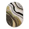 Edelsteen - Abstract - Marmer - Natuur Wandcirkel Ovaal Forex klein -3d