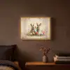 Konijnen - Bloemen - Eieren Light Box met batterij (Wandlamp) middel -sfeer4