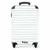 Strepen patroon groen NBS - Handbagage koffer - Volwassenen Unisex middel -productfoto_recht
