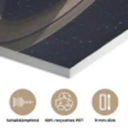 Planeten - Saturnus - Ruimte PET vilt klein -closeup_DE