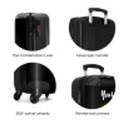 Warning Angry Gamer NBS - Handbagage koffer - Kinderen Unisex middel zzzzzzzbolletjes_ENG