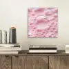 Schuim - Structuur - Roze aluminium wit klein -sfeer1