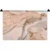 Marmer - Roze - Rosé Wandkleed katoen klein -zz3d