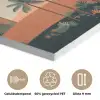 Nachtlandschap - Kamelen - Sterren - zandduinden PET vilt klein -closeup_NL