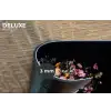 Bloemenvaas - Hout - Bloemen - Boeket Placemat vinyl groot -closeup