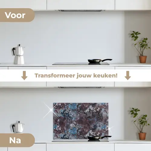 Roest - Blauw - Bruin - Vlekken keuken achterwand spatscherm klein 900 -voor_na_NL