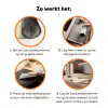 Geometrische bogen - Minimalistisch - Symmetrisch Inductie beschermer vinyl 3mm klein -zzzzzzz-td-werking