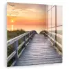 Zonsonderang - Zee - Pad - Gras - Duin - Vogels plexiglas 5mm klein -zzzproduct_nieuw