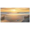 Strand - Duinen - Zonsondergang Balkonbeschermer Duitsland klein -zz_3d