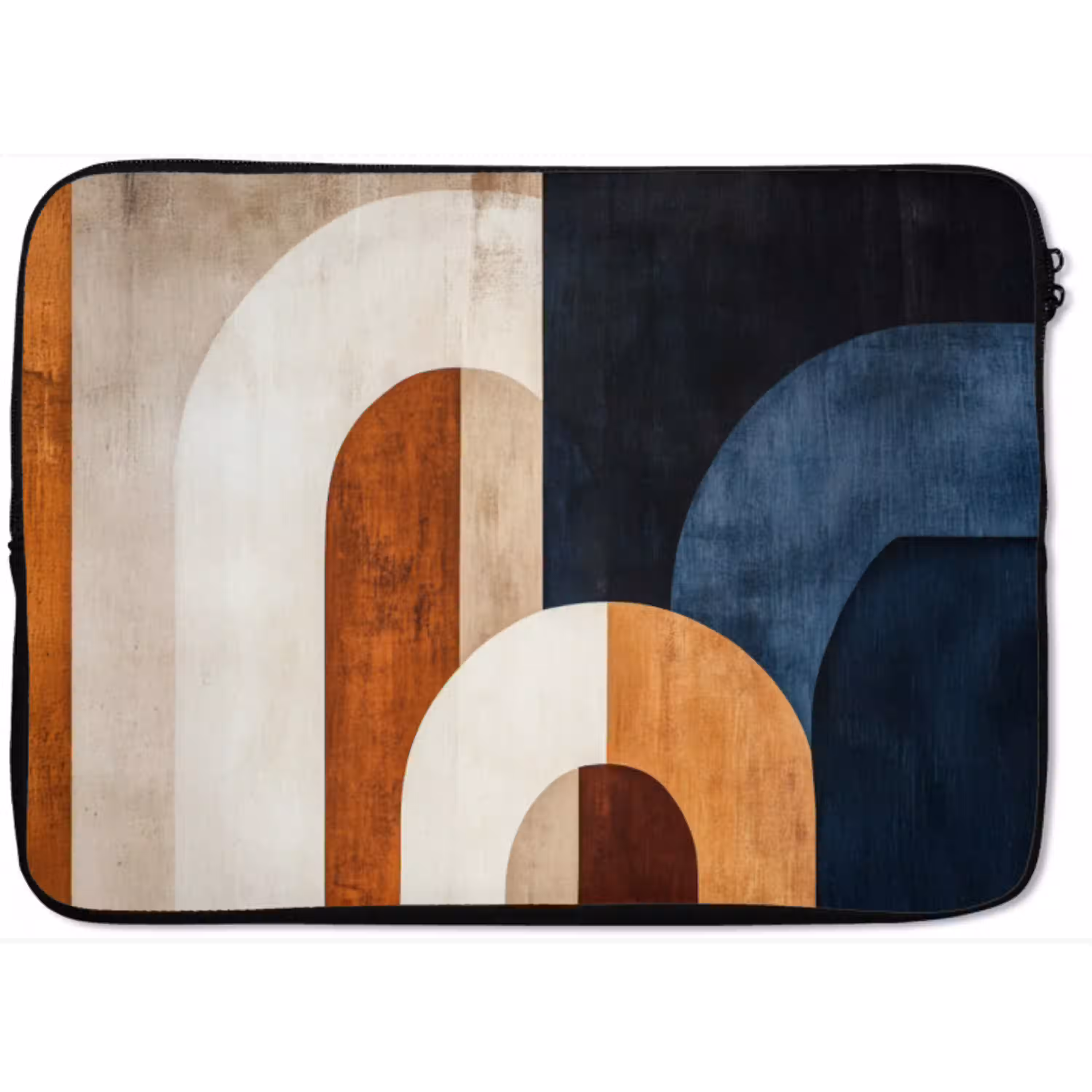Abstract - Vormen - Donkerblauw laptophoes neopreen klein -zkaufland3dotto