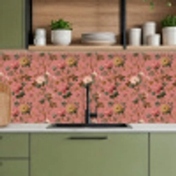 Klassiek - Botanisch - Roze keuken achterwand 2 middel 871 -sfeer3