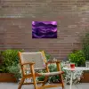 Golven - Abstract - Paars Tuinposter op houten frame 2 cm dik klein -sfeer3
