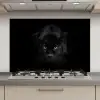 Panter - Dieren - Zwart - Ogen keuken achterwand spatscherm klein -3d_website