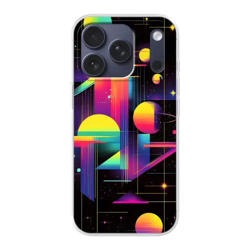 Abstract - Vormen - Kleurrijk - Lijnen Telefoonhoesje iPhone 17 Pro klein -3d