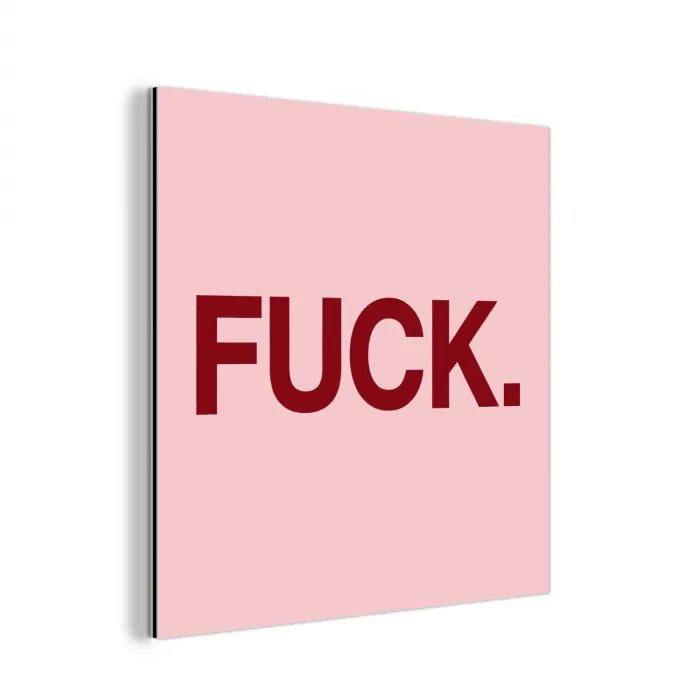 Statement - Krachtig - Roze aluminium wit klein -3d