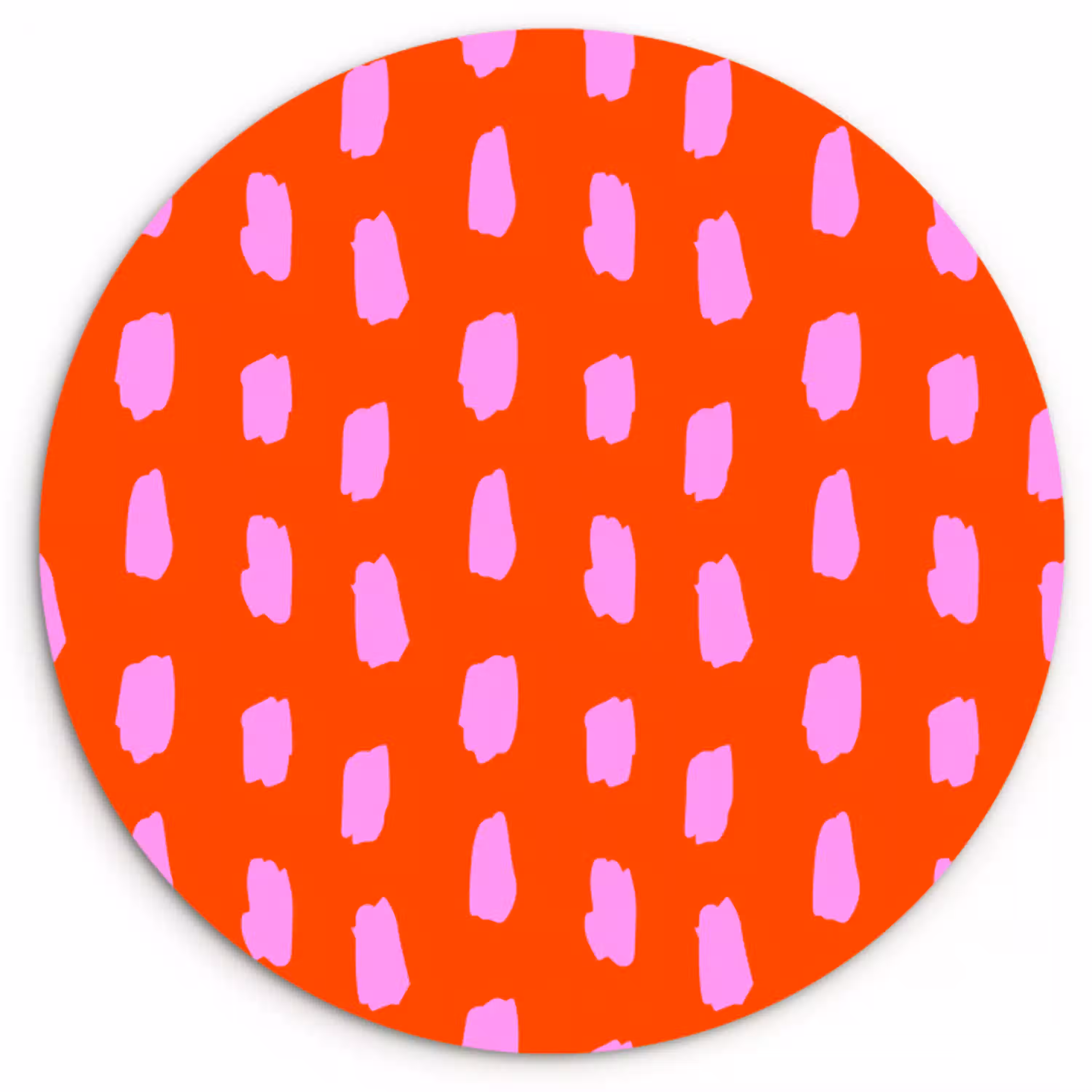 Verf - Roze - Rood Wandcirkel plexiglas klein 852 -3d