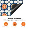 Traditioneel - Tegel - Oranje Inductie beschermer vinyl 3mm klein 276 -zzzzzzz-td-onderkant