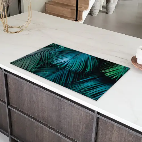 Bladeren - Tropisch - Jungle -  Natuur Inductie beschermer vinyl 3mm groot -sfeer8