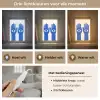 Handen - Twee - Ogen - Blauw Light Box met kabel (Tafellamp) klein -USP_lichtkleurNL
