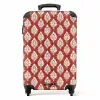 Barok print rood NBS - Handbagage koffer - Kinderen Unisex middel -productfoto_recht