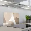 Vloeiende vlakken - Harmonieus - Golvend keuken achterwand spatscherm klein -3d_schuin