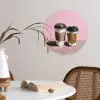Koffiebekers - Deksel - Verf - Textuur Wandcirkel plexiglas klein -sfeer4