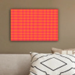 Modern - Stippen - Oranje canvas 2cm klein 34 -sfeer3