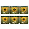 Zonnebloem - Veld - Zonnebril onderzetter kurk middel -3d