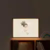 Meisje - Voetbal - Beige Light Box met batterij (Wandlamp kind) middel -sfeer1_kind