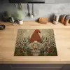 Kerstgnome - Konijntjes - Kleurrijk Inductie beschermer vinyl 3mm middel -sfeer5