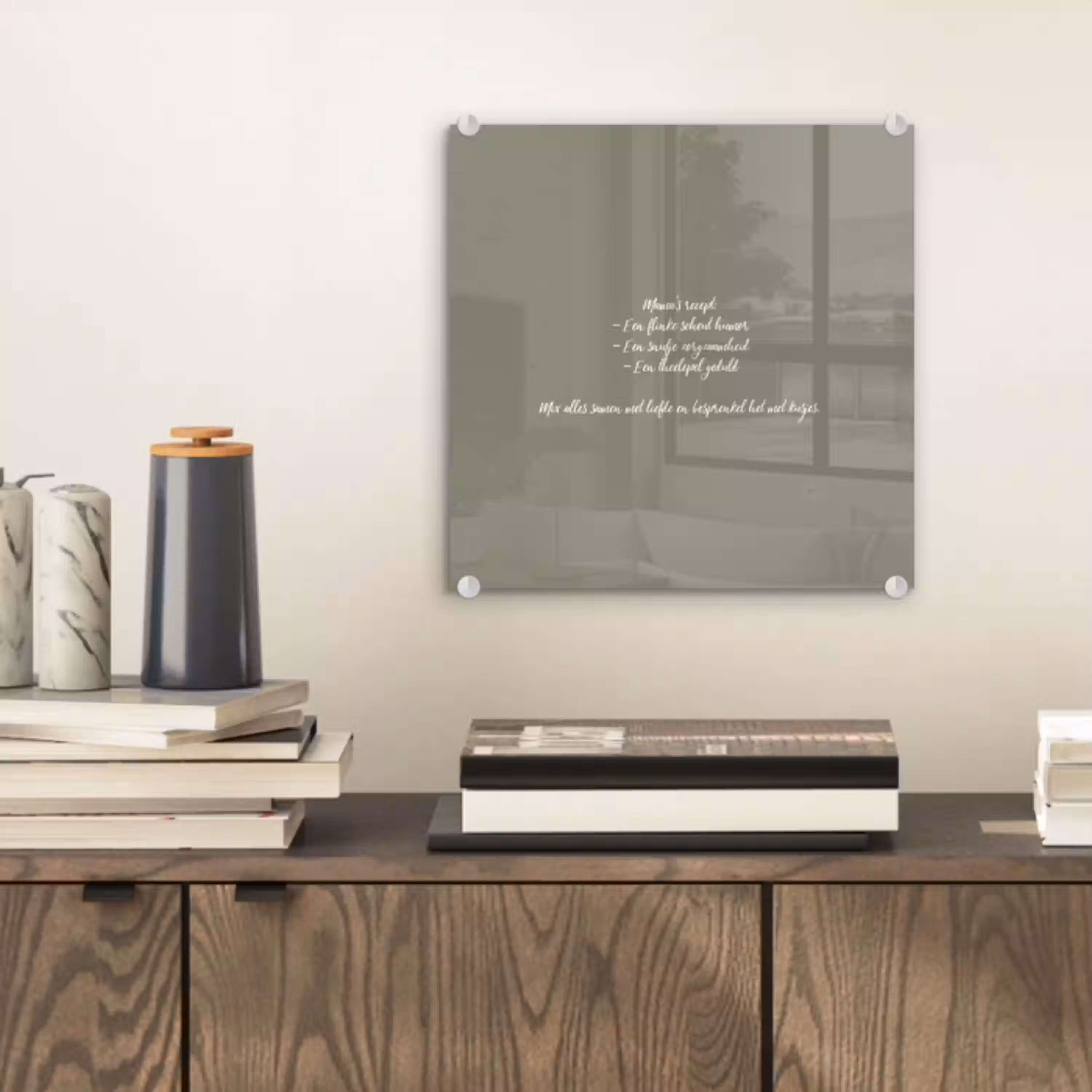 Quotes - Ma - Spreuken - Mama's recept - Koken plexiglas 5mm klein -sfeer1